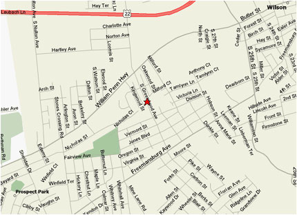 Map of First Class Federal Credit Union's Easton Office
